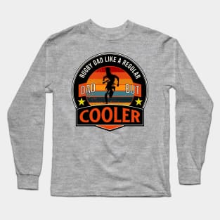 Vintage Rugby Dad Funny Rugby Player Father's Day Long Sleeve T-Shirt